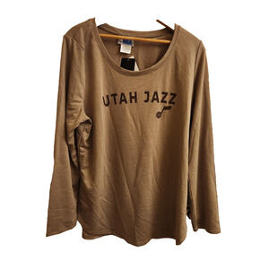 Women Utah Jazz Long Sleeve Top - NBA Brand- Size XL - New with Tags
